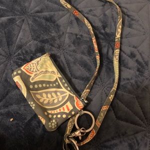 vera bradley lanyard & ID pouch!